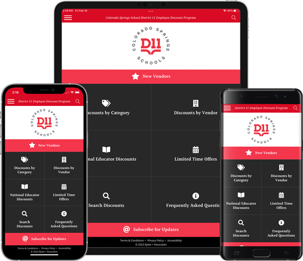 D11 Employee Discounts Mobile App Screenshots